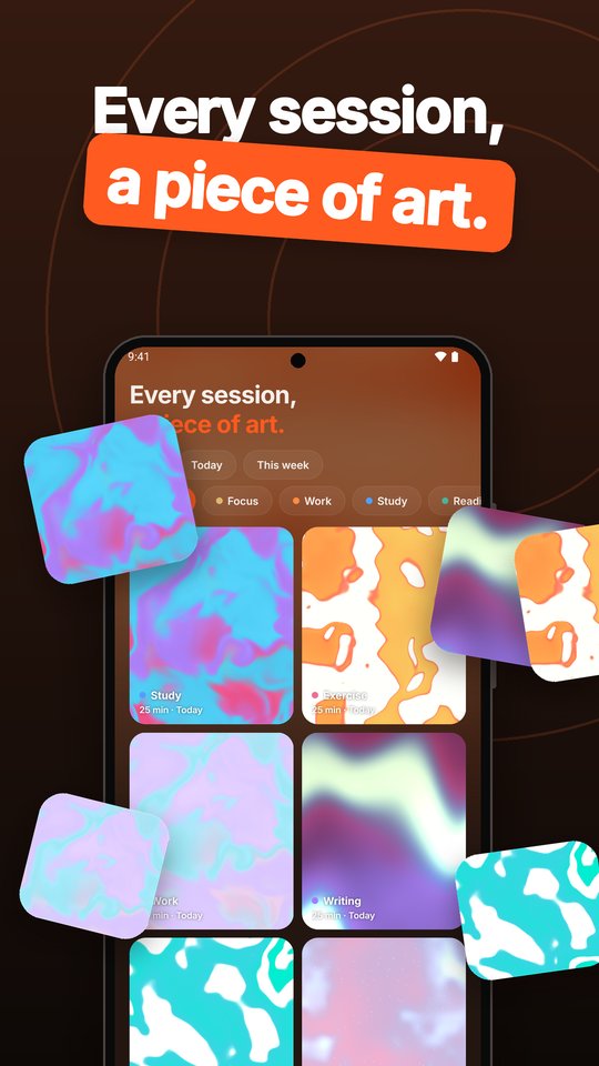 Every session, a piece of art
