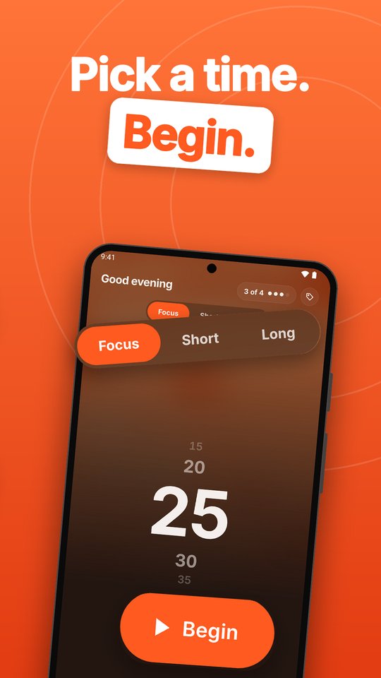 Pick a time. Begin.